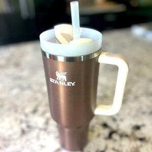 Stanley Rose Gold Tumbler with Handle